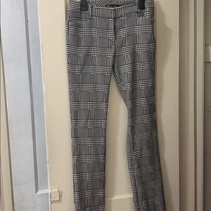 Houndstooth Straight Leg Stretch Dress Pants